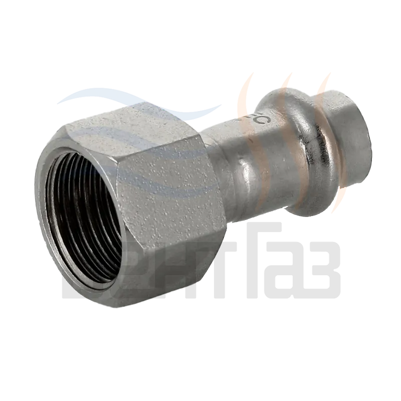 Пресс-фитинг (соединитель) VALTEC нерж.сталь внутр.р. 15mm x 1/2"