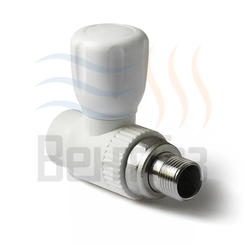 Кран шаровой для радиатора (прямой) PRO AQUA полипропилен нар.р. 20mm x 1/2"