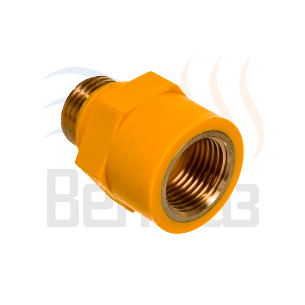 Муфта диэлектрическая латунь 1/2" гайка-штуцер AVG00030