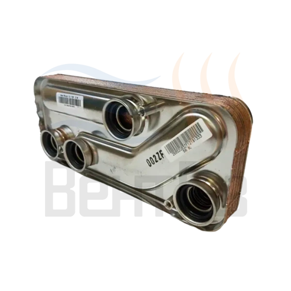 Теплообменник пластинчатый (вторичный)  9 пластин для котлов Navien Deluxe 13-20 кВт  30004993A