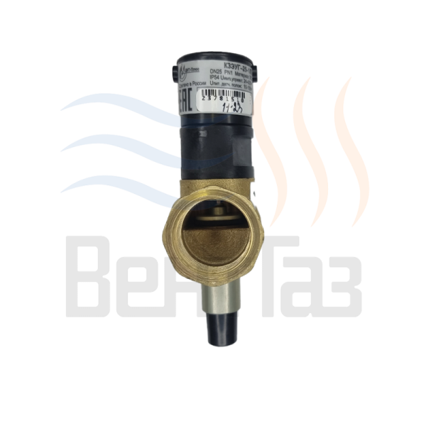 Газовый клапан запорный КЗЭУГ-25НД с электромагнитным управлением  для котлов     00000654