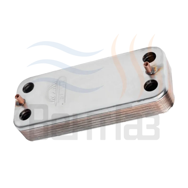 Теплообменник пластинчатый (вторичный)  12 пластин для котлов BaltGaz Turbo   17B1901230