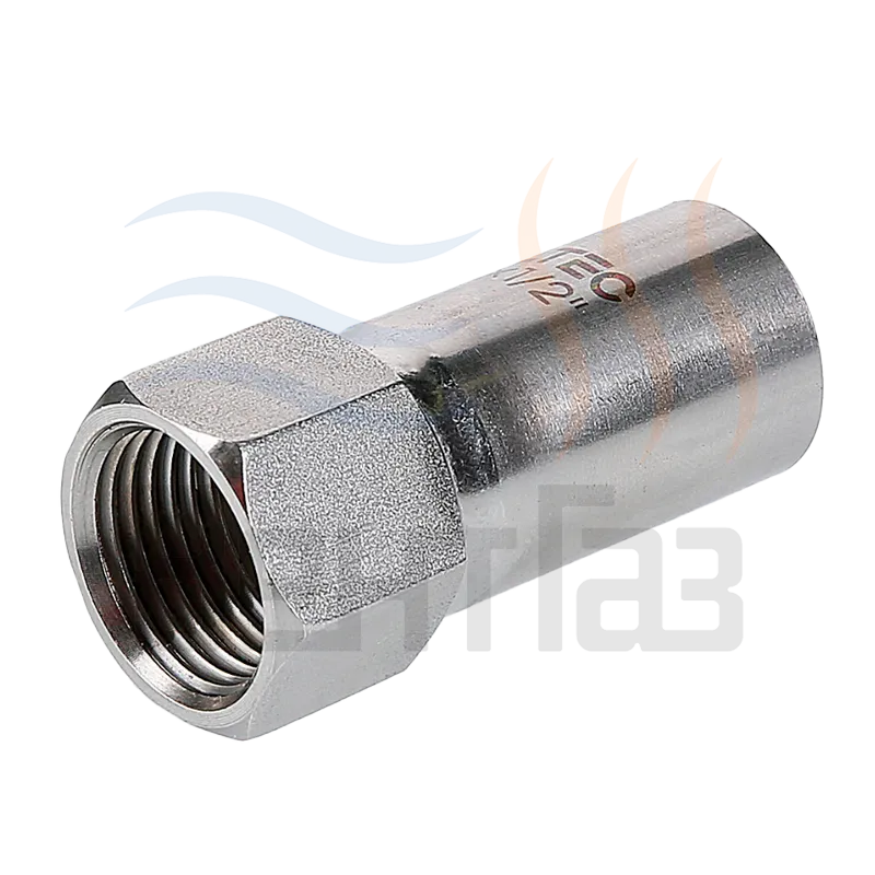 Пресс-муфта (вставка резьбовая) VALTEC нерж.сталь внутр.р. 15mm x 1/2"