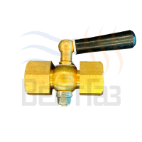 Кран трехходовой (под манометр) WATTS латунь 15mm x 1/2" гайка-гайка ручка