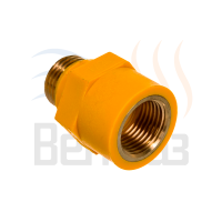 Муфта диэлектрическая латунь 1/2" гайка-штуцер AVG00030