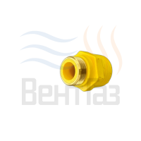 Муфта диэлектрическая латунь 3/4" гайка-штуцер AVG00056