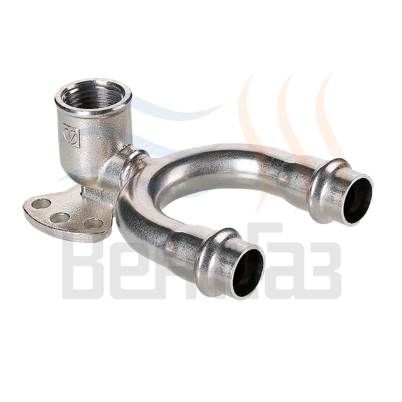 Водорозетка (проходная) VALTEC нерж.сталь 15mm x 1/2"