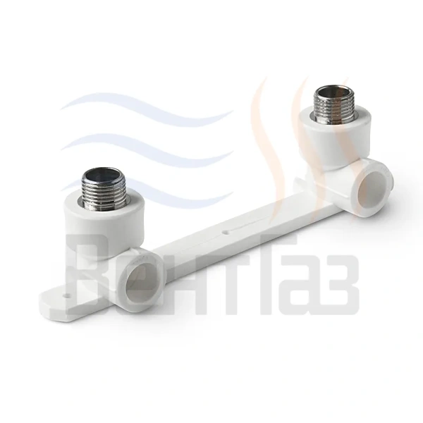 Водорозетка (угольник с креплением комбинированный) PRO AQUA полипропилен нар-нар 20mm x 1/2"