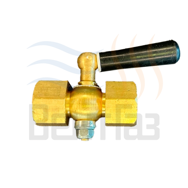 Кран трехходовой (под манометр) WATTS латунь 15mm x 1/2" гайка-гайка ручка